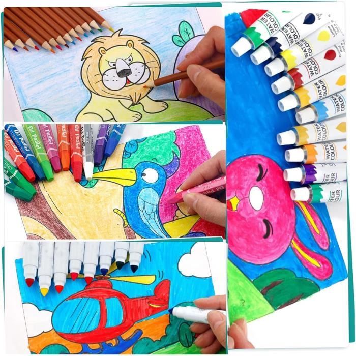 Hot Bee Cadeaux licorne pour fille de 4 à 7 ans, stylos de coloriage, kits d Hot Bee Cadeaux licorne pour fille de 4 à 7 ans, stylos de coloriage, kits d