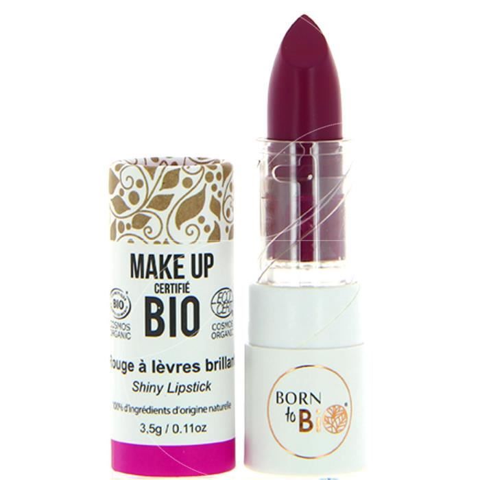 Rouge à Lèvres Brillant Bio Born To Bio - N°1 Orange Corail, Teinte Orange, Neuf