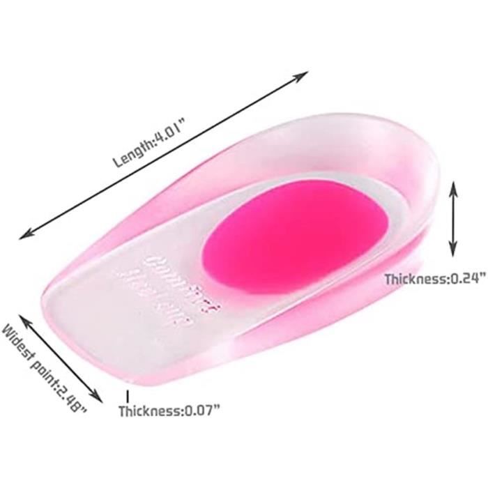 2pcs Protege Talon Pour Fasciite Plantaire Tendinite Tendon Achille Avec Doux Silicone Gel Pad Talonette Epine Calcanéenne Protege Cheville Pour Soulage Les Douleurs Talon Soulagement,Fissures Talons