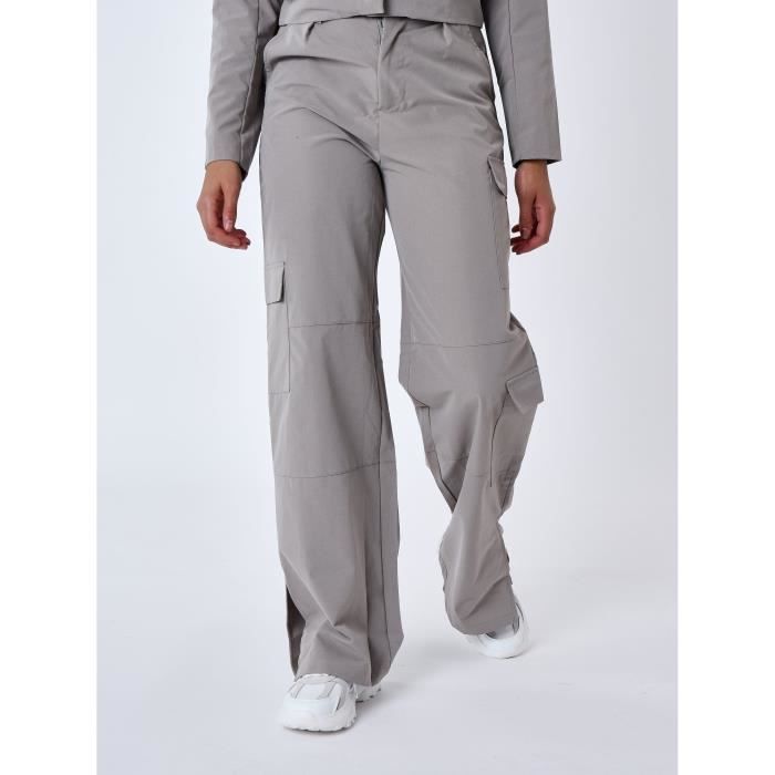 Fente Pantalon Pour Femme Mince Pantalon Cargo à Fente