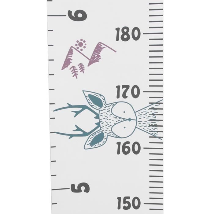 Barre De Mesure Hauteur Enfant Murale – Règle Croissance Bébé 0-200 Cm, Design 3D Amovible & Précis