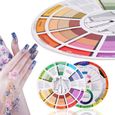 ESTINK Roue chromatique Guide de mélange professionnel Fournitures de carte de papier de roue de couleur de pigment de tatouage-2