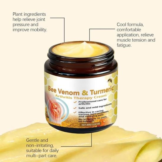 Crème Articulations BeeVenom - Soulage Les Douleurs, Fabriqué En Chine, Neuve !