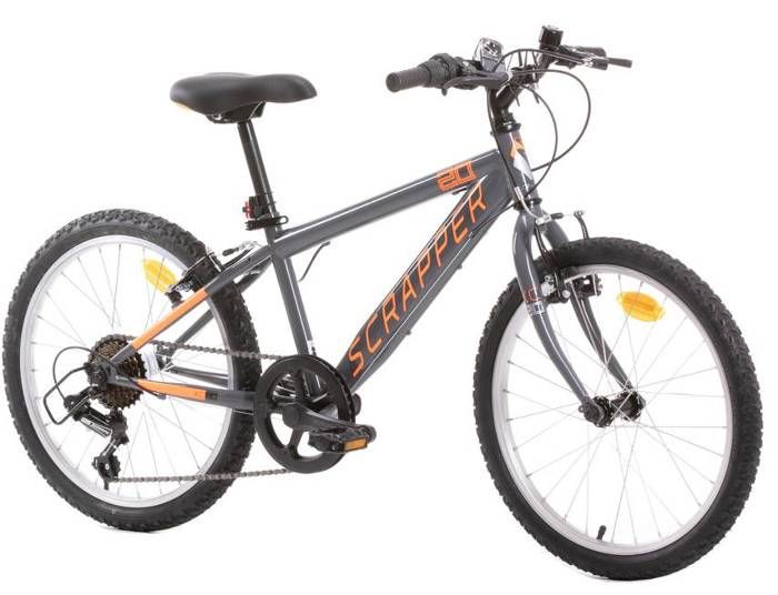 Velo VTT 20 enfant equipe de 6 Vitesses avec derailleur Shimano Freins V Brake Cdiscount Sport