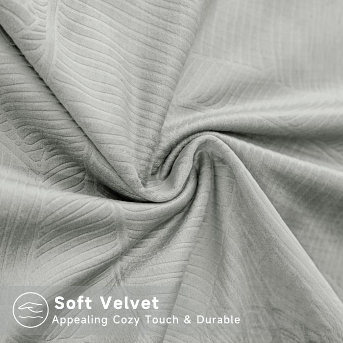 Housses De Coussin Chenille - Lot De 2 - 45x45 Cm - Très Doux, Fermeture éclair Cachée En Forme De Cœur - Gris - 2