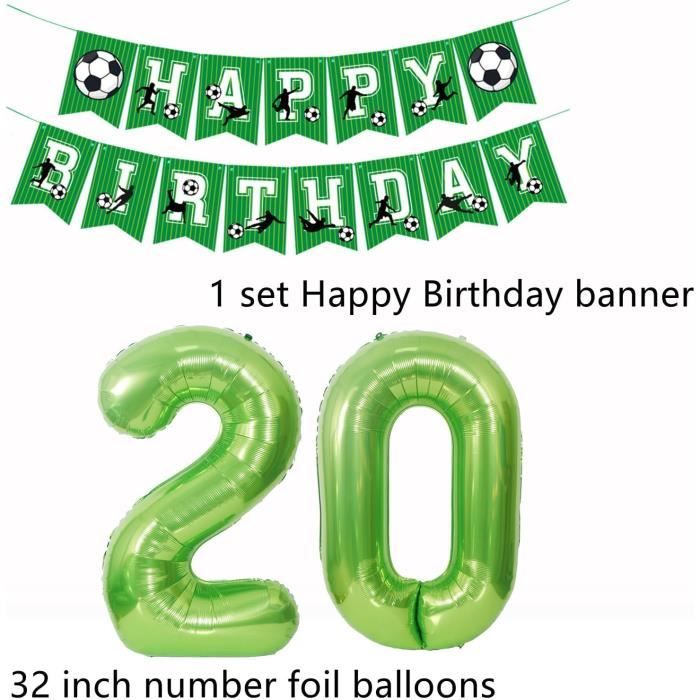 20er Anniversaire Fille Ballon, Ballons Anniversaire 20 ans Or