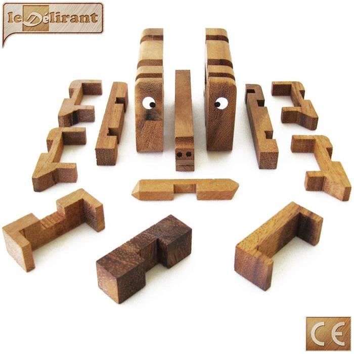 Jeu de puzzle en bois - PHILOS - Coffrets 10 Casse-têtes - Niveau de  difficulté 2 - Adulte - Cdiscount Jeux - Jouets