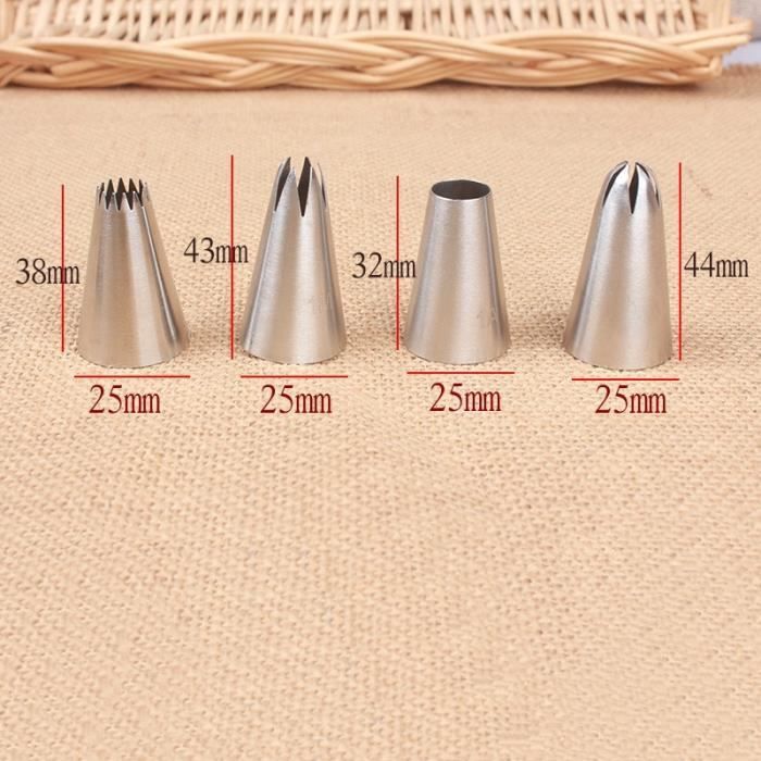 Lot De 5 Douilles à Poche En Acier Inoxydable 304 - Sans Soudure - Tailles 25mm & 30mm - Tumtanm