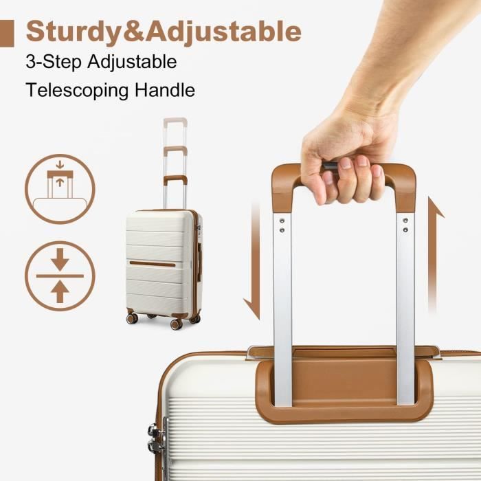 Housse De Valise Modèle Carte Ancienne Taille L - Protection Valise 60-67 Cm | Polyester Résistant Avec Élastique Et Mousquetons