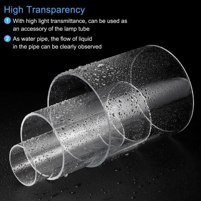 Tuyau Tube Acrylique SOURCING MAP - Transparent - 195mm ID 200mm OD 15cm  Long - Système de refroidissement eau - Cdiscount Bricolage