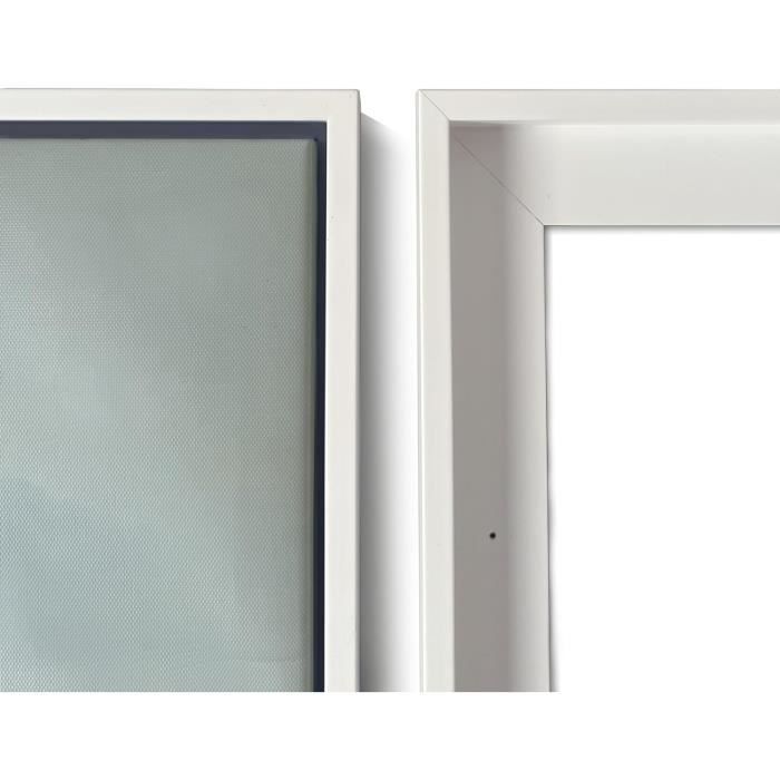Cadre Photo Flottant Double Face En Bois Acrylique - Plusieurs Tailles, Design Moderne (Noyer, 50x70 Cm)