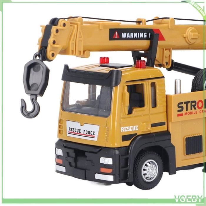 lyrlody Jouet de Camion-Grue à l'échelle 1:32, Modèle de Construction en Alliage avec Bras Rotatif à 360 Degrés et Lumières, Parfait pour Le Jeu et l' apprentissage des Enfants lyrlody Jouet de Camion-Grue à l'échelle 1:32, Modèle de Construction en Alliage avec Bras Rotatif à 360 Degrés et Lumières, Parfait pour Le Jeu et l' apprentissage des Enfants