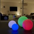 LUMISKY - Boule lumineuse sans fil flottante LED - multicolore dimmable BOBBY - ∅60cm avec télécommande et socle à induction   -3