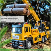 1/55 camion à roues échelle grue voiture jouet pour enfants 1:50 moulé sous pression véhicule Miniature ingénierie modèle Collection cadeau pour les garçons  26