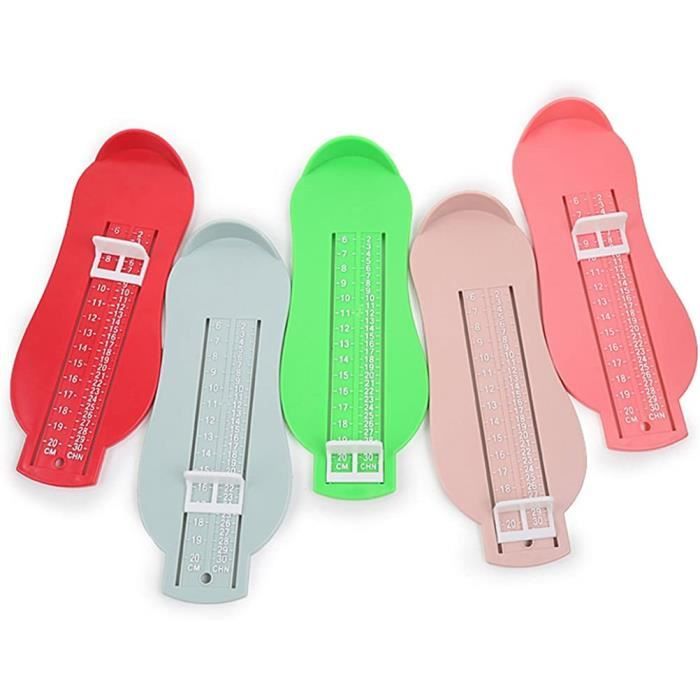 Appareil De Mesure Pied Enfant - Plastique Vert, 8-20 Cm - Pour Déterminer Pointure Chaussures à La Maison