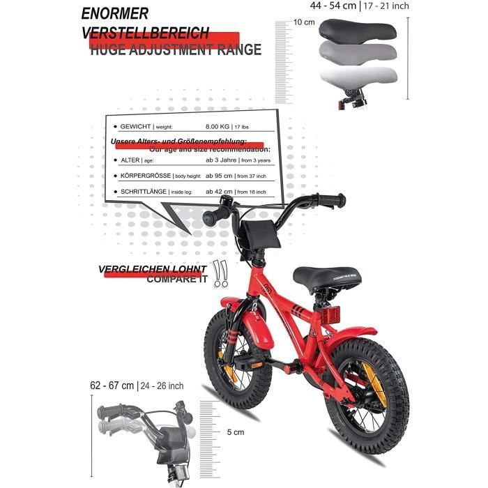 Prometheus velo enfant 3 ans vélo enfant 12 pouces pour garcon et