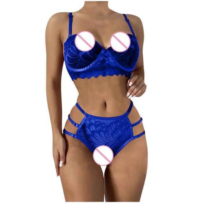Ensemble Lingerie Sexy Ouverte - Bustier érotique Multicolore - Neuf Avec étiquettes
