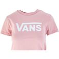 T-shirt Vans Drop V SS Crew-b, Rose, Femme-4