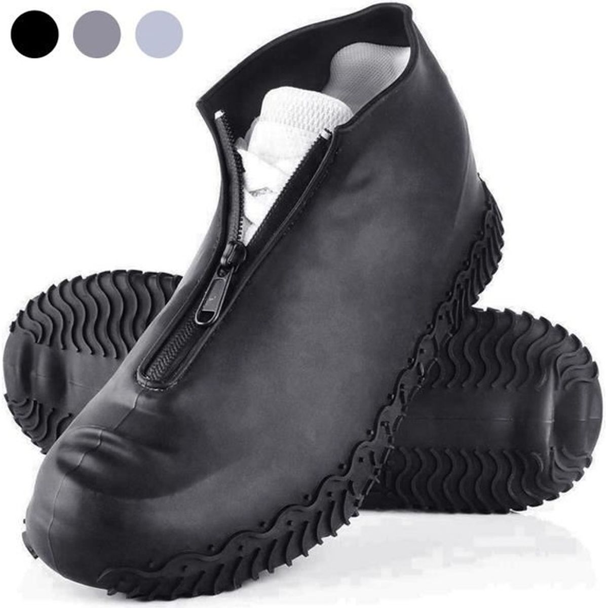 1 Paire Réutilisable Pluie Couvre-chaussure étanche couvre chaussures anti-dérapant Pluie Couvre-bottes 