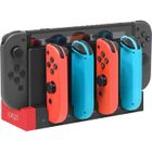 RAIDEN TRADE FR Chargeur pour Nintendo Switch Console et 4 Joy Cons Contrôleurs, Recharge Dock pour Switch Joy-Con avec LED indicateur