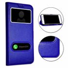 PH26 Coque Extra Slim - BLEU - Iphone 12 mini - Éco Cuir - Fermeture Magnétique - Surpiqûres Apparentes