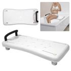 Siège et étagère de baignoire XMTECH - Surface Antidérapant en Plastique 70x30x5cm - Blanc