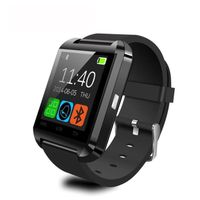 U8 Montre Bluetooth Smart Watch Sport Podomètre Sommeil Moniteur U8 Cadeau Noir