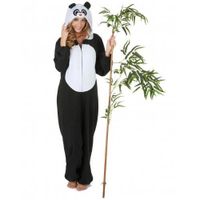 Déguisement panda femme - GENERIQUE - Tissu doux et souple - Noir et blanc