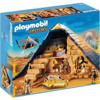 PLAYMOBIL History - Pyramide du Pharaon - Contient 3 personnages et des accessoires - Mixte - A partir de 4 ans