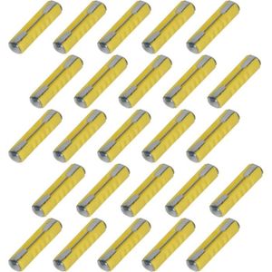 FUSIBLES Lot de 25 fusibles torpilles 5 A jaunes en thermoplastique.[G1215]