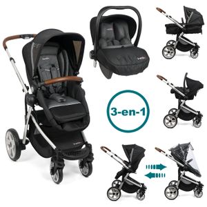 POUSSETTE  TROTTINE Pack Poussette 3 en 1 réversible + Siège auto bébé R129 TS HORIZON 2 Lx Silver