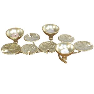 Photophores En Verre Doré (Lot De 6) Boule