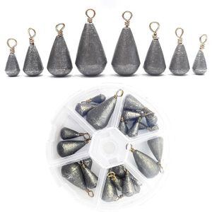 Plombs Rangement Boîte Plombs De Pêche Amovibles - 7 Tailles 0.4g-1.5g Avec Boîte Rangement Accessoire Pêche Précise