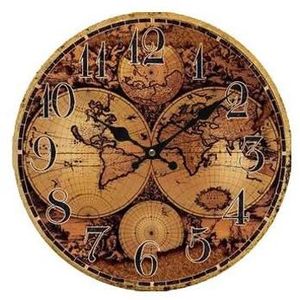 Horloge Carte Du Monde