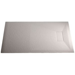 Idralite Bac /à Douche 90x120x2,6 CM Rectangulaire Tortourelle Effet Pierre Mod Blend