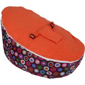 CHAUFFEUSE - POUF Pouf bébé Bean Bag Base Snuggle Bags - Fafeicy - Orange - PVC, polyester suède - 65 x 55 x 40 cm