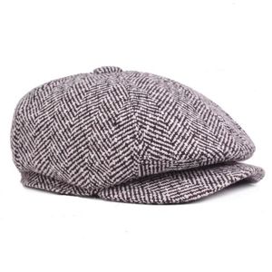Casquette,Béret en laine pour homme, chapeau rayé rétro, casquette plate de  peintre d'artiste, béret ajustable - Type 2-56-59cm - Cdiscount  Prêt-à-Porter
