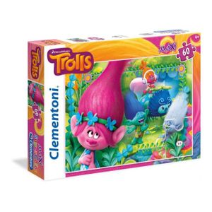 PUZZLE Puzzle Les Trolls - Clementoni - 60 pièces - Dessi