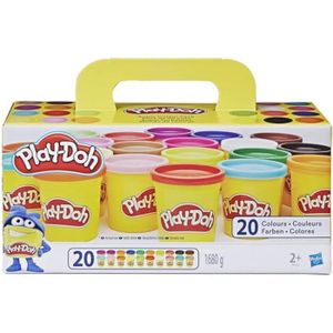 JEU DE PÂTE À MODELER Play-Doh, 20 Pots de Pate A Modeler, Super Couleurs, 84 g chacun2