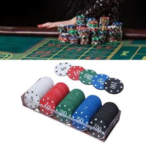 MALETTE POKER Coffret, Malette, Set de Poker 100 Jetons en PVC C