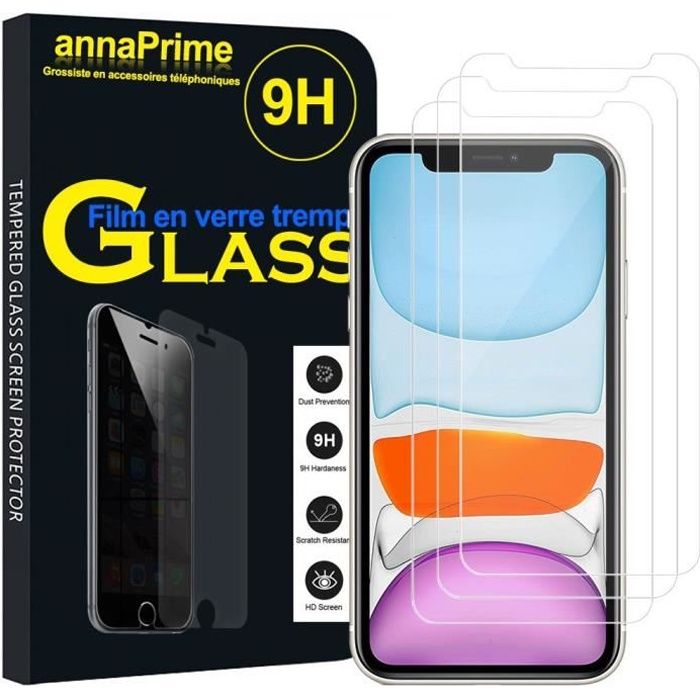 Incassable Fumé iPhone 11 PRO MAX en verre trempé / protecteur d
