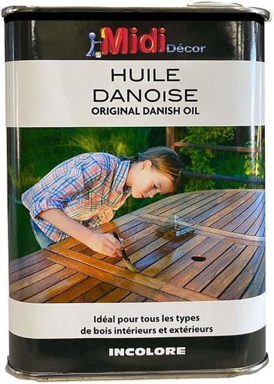 Olio Danese Per Legno - 1L Per Interni Ed Esterni, Incolore - Foto 12