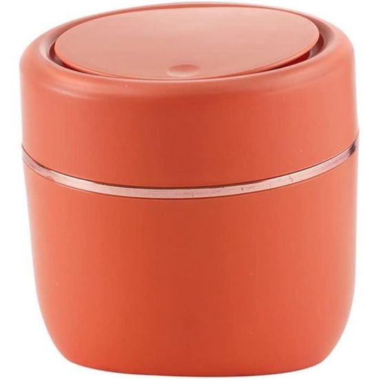 YEN- Mini Poubelle Bureau Compacte avec Couvercle - PP de Haute Qualité - Maison
