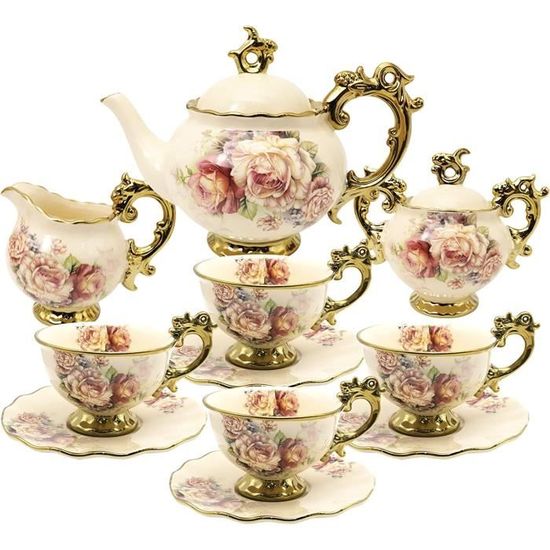 Dinette En Porcelaine Anglaise Corona Ware Art Déco - Service à Thé - Années 1930