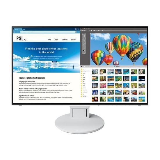 EIZO FlexScan EV2785-WT - Écran LED 27" 4K IPS 1300:1 5ms HDMI/DisplayPort/USB-C blanc