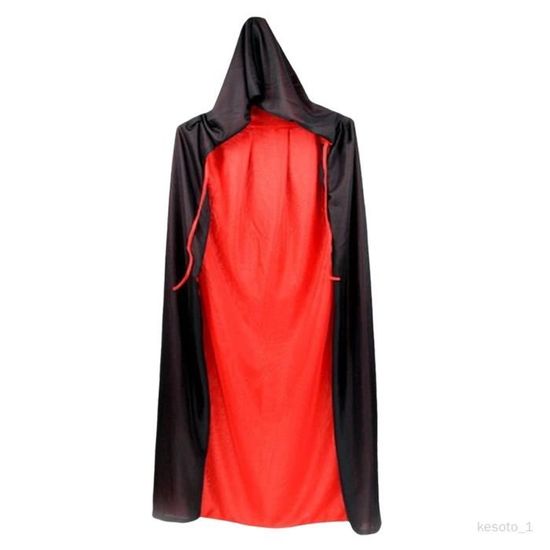 Cape Fantôme Avec Capuche Pour Halloween - Tissu Doux Et Fluide - Taille Universelle Adulte - Pour Fête, Carnaval, Cosplay