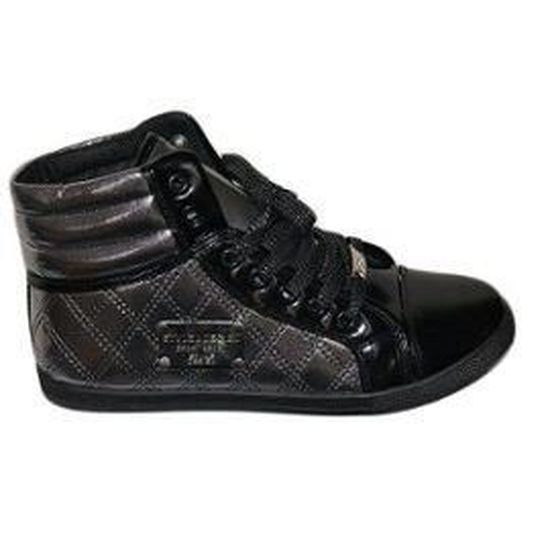 Basket montante brillante fashion NOIR NOIR - Cdiscount Chaussures