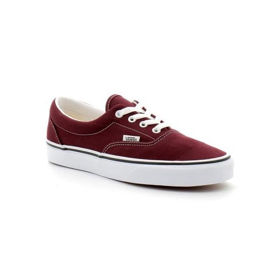 Basket VANS Era Textile Bordeaux Femme Bordeaux Cdiscount Chaussures
