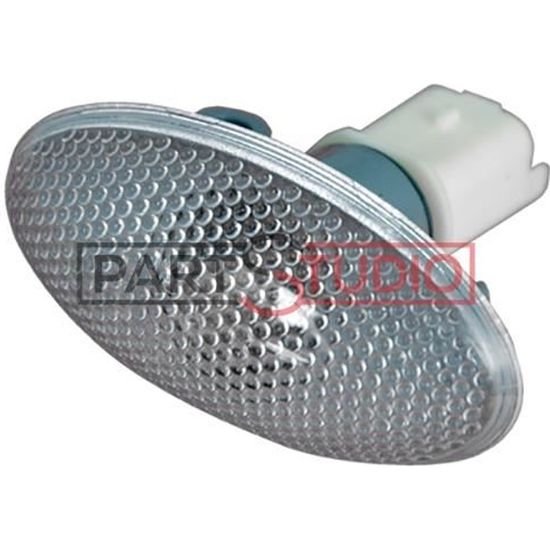 Clignotants Latéraux HRANG 632574 - 2 Pièces, Blanc ABS, 12V, Pour Peugeot 206, 407, 607, Remplacement Répéteur Indicateur
