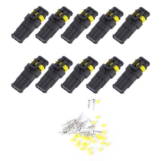 Connecteur Deutsch étanche IP67 6 Broches - Harnais Pré-assemblé 16 AWG - Mâle/Femelle